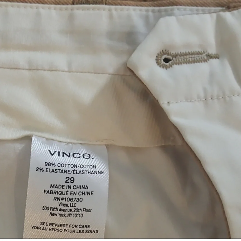 Poshmark TitleVince Men's Griffith Slim Fit Chino Pants Tan Khaki Stretch Size